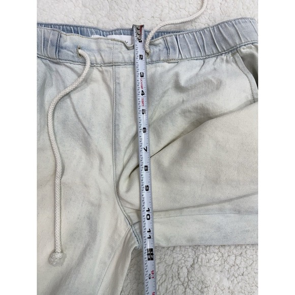 KanCan Annalise Mid Rise Wide Leg Pants 9/28 100% Cotton Cropped Light Wash - Picture 10 of 11